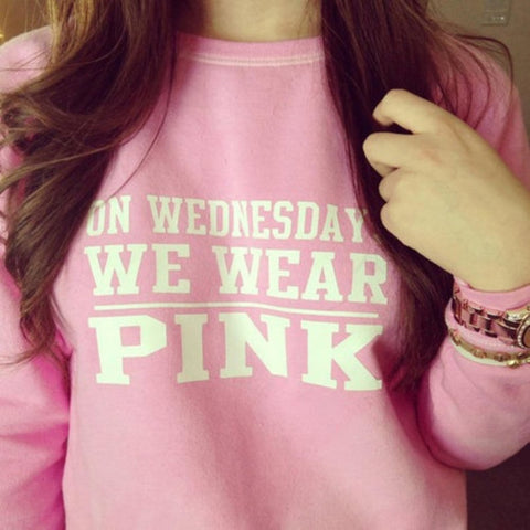 "On Wednesday we wear Pink" Sweatshirt