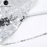 Deep V Neck Autumn Silver Sequined Backless Sexy Dress Women Off Shoulder Mini Dress Christmas Party Club Strap Dresses Vestidos