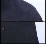 Men Cool Autumn Stand Trench Wool Jackets Male Gentlemen Jacket Business Blaser