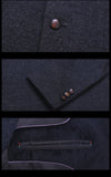 Men Cool Autumn Stand Trench Wool Jackets Male Gentlemen Jacket Business Blaser