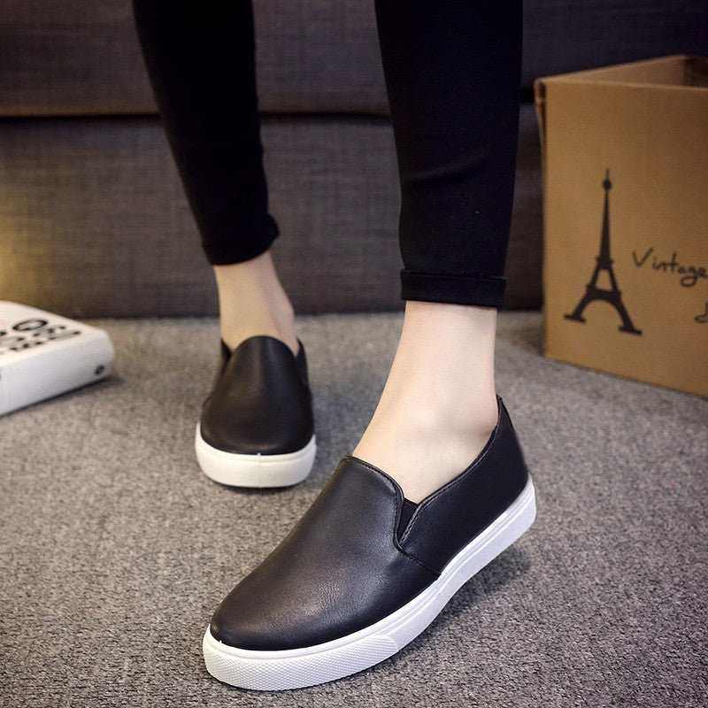 Casual Leather Slip On Shoes