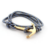 New Arrival Retro Vikings Bracelets Fashion Jewelry 40cm Leather Bracelet Men Anchor Bracelets For Women Best Gift silver plated