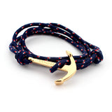 New Arrival Retro Vikings Bracelets Fashion Jewelry 40cm Leather Bracelet Men Anchor Bracelets For Women Best Gift silver plated