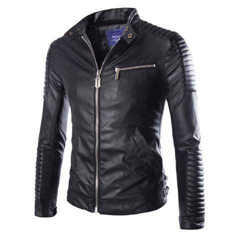 Stylish Men's Leather Road Jacket