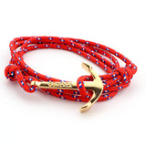 New Arrival Retro Vikings Bracelets Fashion Jewelry 40cm Leather Bracelet Men Anchor Bracelets For Women Best Gift silver plated