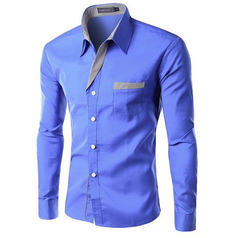 New Dress Fashion Quality Long Sleeve Shirt Men Slim Design,Formal Casual Male Dress Shirt