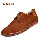 Big Size 38-48 Size European style Men Suede Leather Shoes California Casual Oxfords Shoes best mens loafers