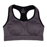 Women Racerback Sports Bra Fitness Padded Breathable Workout Gym Top Tank