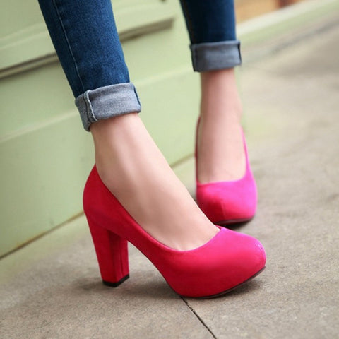 Fashion Pumps Sexy  High Heel Shoes Brand Design Red Bottom Platform Women Party Shoes