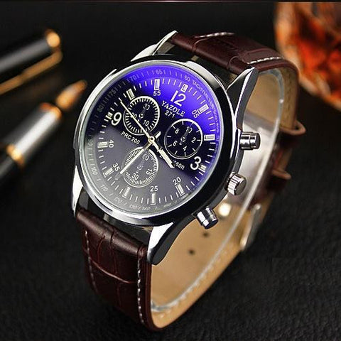 New listing Yazole Men watch Luxury Brand Watches Quartz Clock Fashion Leather belts Watch Sports wristwatch relogio male