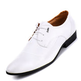 Simple Man brand Pointed toe men leather shoes male fashion business formal shoes flats