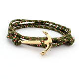 New Arrival Retro Vikings Bracelets Fashion Jewelry 40cm Leather Bracelet Men Anchor Bracelets For Women Best Gift silver plated
