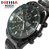 Top Luxury Brand Watches Men Quartz Black Watch Men's Casual Fashion Full Steel Male Men Sport Waterproof Military Wristwatches