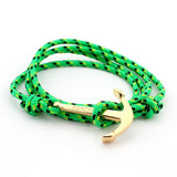 New Arrival Retro Vikings Bracelets Fashion Jewelry 40cm Leather Bracelet Men Anchor Bracelets For Women Best Gift silver plated