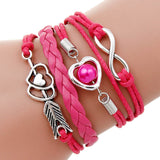 New paracord bracelet jewelry bracciali uomo multilayer Charm bracelet pulsera hombre leather anchor bracelet men bijoux homme
