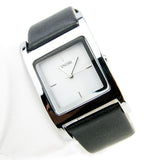 brand new luxury man woman leather watch with crystal on dial
