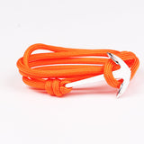 2015 14 Colors Fashion Jewelry Silver Alloy Anchor Bracelet Men Leather Risers Bracelet for Women&Men friendship bracelets