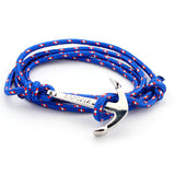New Arrival Retro Vikings Bracelets Fashion Jewelry 40cm Leather Bracelet Men Anchor Bracelets For Women Best Gift silver plated