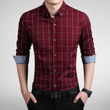 Fashion Brand Men Slim Fit Shirt