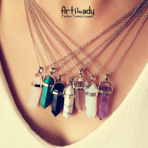 Multi Color Quartz Necklaces