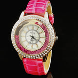 women watch Quartz wristwatches Gogoey Brand Luxury Leather Watches Ladies Casual fashion Dress gold Watch relogios femininos
