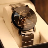 Steel fashion casual watches men luxury brand quartz male watch compass men wrist watches relogio masculino