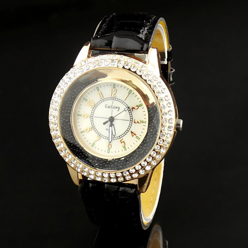 women watch Quartz wristwatches Gogoey Brand Luxury Leather Watches Ladies Casual fashion Dress gold Watch relogios femininos