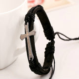 Cross Bracelets Charm Bracelet 100% Brand Genuine Leather Bracelets Mens Bracelets 2014 Bracelets Bangles