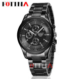 Top Luxury Brand Watches Men Quartz Black Watch Men's Casual Fashion Full Steel Male Men Sport Waterproof Military Wristwatches