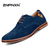 Big Size 38-48 Size European style Men Suede Leather Shoes California Casual Oxfords Shoes best mens loafers