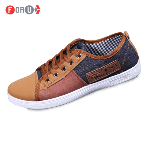 new plimsolls canvas shoes men breathable Fashion patchwork men sneakers men lace-up casual shoes