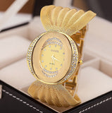 Fashion Reticular strap watch Set auger alloy table ladies fashion accessories table