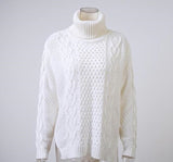 White Twist Knitted Sweater