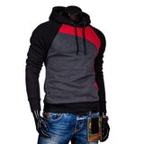 New Autumn Men Casual Brand Hoodies Patchwork Fashion Hooded Fleece Sweatshirt Male Leisure Tracksuits Jacket